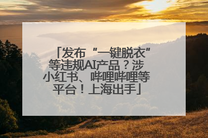 发布“一键脱衣”等违规AI产品？涉小红书、哔哩哔哩等平台！上海出手
